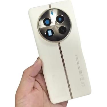 Imagem de Capa traseira para bateria Realme 12 Pro/12 Pro Plus capa traseira capa de telefone moldura da câmera fita (branca)