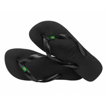 Imagem de Chinelo Havaianas Original Brasil Light 0090 Preto Unissex, 45/46