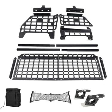 Imagem de 2007-2022 para Toyota FJ Cruiser Molle painel de armazenamento modular sistema de painel de armazenamento traseiro organizador de porta-malas de carro, suporte de bagagem, kit de prateleira, 1