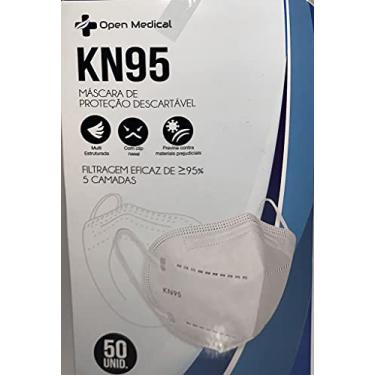 Imagem de Máscara Facial Descartável KN95 Open Medical c/ 50un