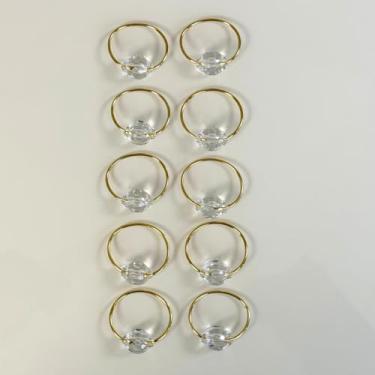 Imagem de Kit 10 Pçs Anel para Guardanapo 10 Lugares Cristalino 4x3cm Argola