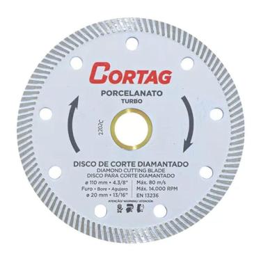 Imagem de Disco Diamantado Porcelanato Cortag Branco