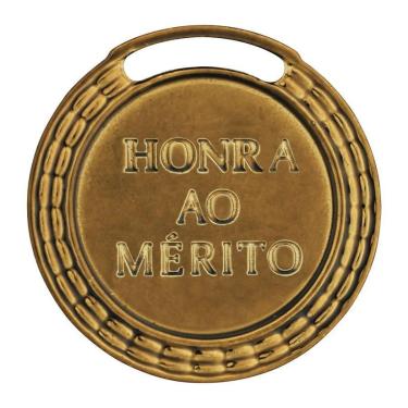 Imagem de Kit Com 10 Medalhas Vitória Honra ao Mérito 35001 35MM Com Fita-Unissex