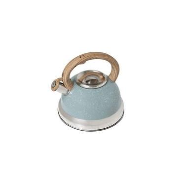 Imagem de Chaleira de Inox com Indução e Apito Brinox Roma 2,7 Litros Verde Verde