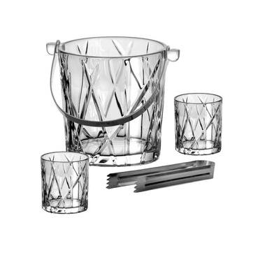 Imagem de Balde De Gelo Forest Cristal Ecológico 4 Peças - L Hermitage