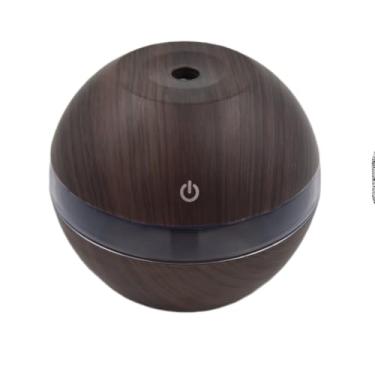 Imagem de Umidificador Difusor de Ar com LED, 200ml, USB, Bivolt, Design Bolinha, Plástico ABS, 16x10x10cm, para Aromaterapia