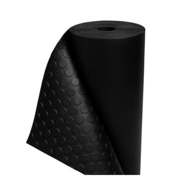 Imagem de Piso Moeda Preto 3 Metros Borracha 50cm Largura - Ideal Pet