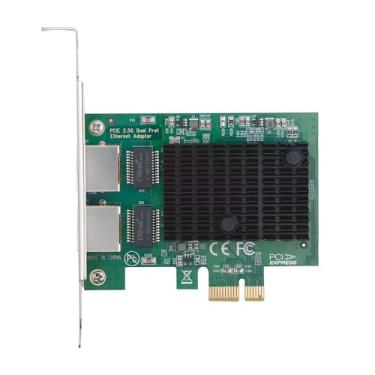 Imagem de xiwai Duas portas 2,5 Gbps 2500 Mbps para PCI Express 1x PCI-E GBE Gigabit 1000Mbps Ethernet LAN controlador adaptador de rede para placa-mãe de desktop