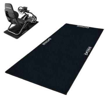 Imagem de Tapete Gamer Antiderrapante Decorativo p/Setup Cockpit Cadeira Simulad