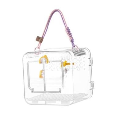 Imagem de Generic Caixa de Transporte para Pássaros com Visão Transparente e Alça, Pequena e Portátil, Ideal para Papagaios, Hamsters Calopsitas.