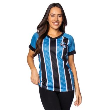 Imagem de Camiseta Feminina Legend Grenal Grêmio Estampada Azul/Preto-Feminino
