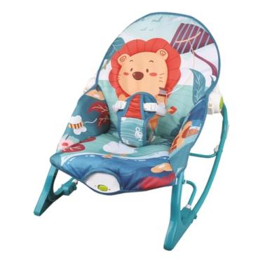 Imagem de Cadeira de Descanso e Balanço Bebê Musical Vibratória Reclinável 18 Kg Baby Bear (Leão)