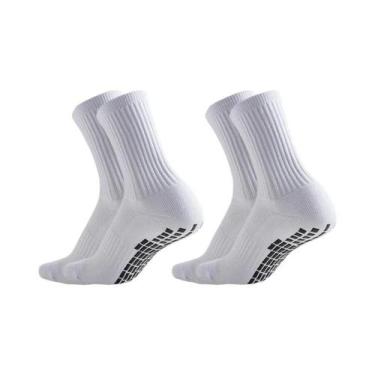 Imagem de Meias Antiderrapantes Para Homens E Mulheres, 2 Pares Para Futebol, Ru
