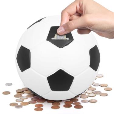 Imagem de Cofrinho de basquete, cofrinho de vinil de 19 cm, caixa de economia de dinheiro com tema esportivo, lindos cofrinhos, recipiente de armazenamento de dinheiro para crianças, meninos e meninas, pote de