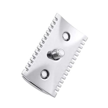 Imagem de Aparelho de Barbear Masculino com Pente Aberto Edge Ferramenta para Barbeiro e Uso Doméstico Acessório em Liga Zinco Navaja Alternativa Tamanho Leve