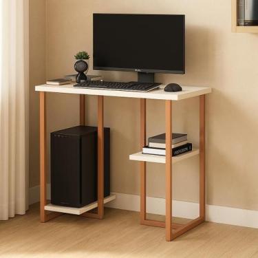 Imagem de escrivaninha mesinha para computador desktop notebook industrial quart