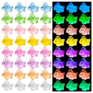 Imagem de Mini estatuetas de dinossauro de resina HFAYDZSW Luminous 60 unidades