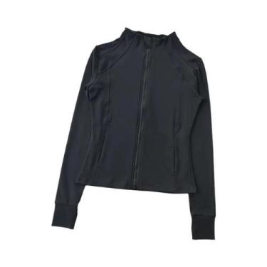 Imagem de Jaqueta Esportiva Feminina Slim Fit De Manga Longa Para Yoga, Fitness 