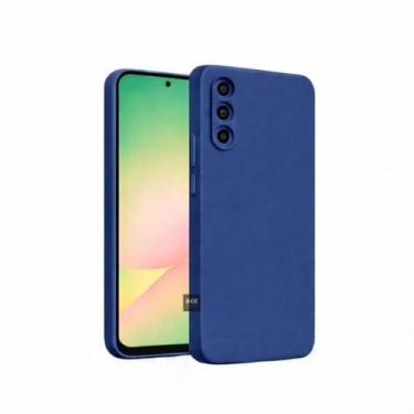 Imagem de Capa Capinha Case Compatível Samsung_ Galaxy A56 Silicone Aveludada Anti Impacto Reforçada Emborrachado Com Proteção De Câmera Premium (AZUL MARINHO)
