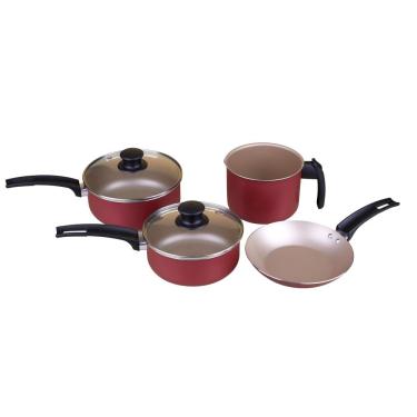 Imagem de Conjunto de 4 Panelas Antiaderente Magnific Panelux Cereja