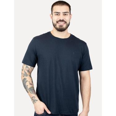 Imagem de Camiseta Individual Slim Pima Soft Touch Logo Azul Marinho-Masculino