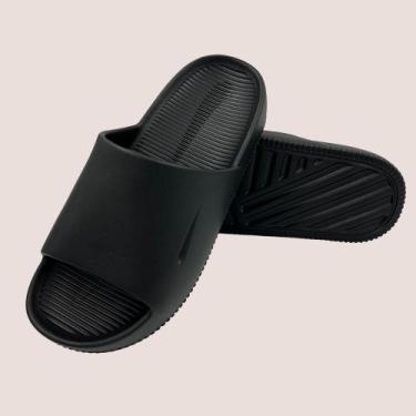 Imagem de Chinelo Masculino Calm Slide Macio Estiloso Para Dia A Dia, Preto, 41