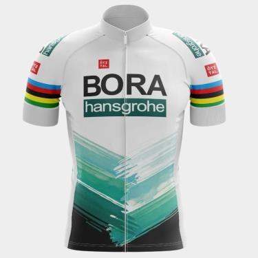 Imagem de Camisa Premium de Ciclismo Masculina Manga Curta Proteção Uv Respirável-Masculino