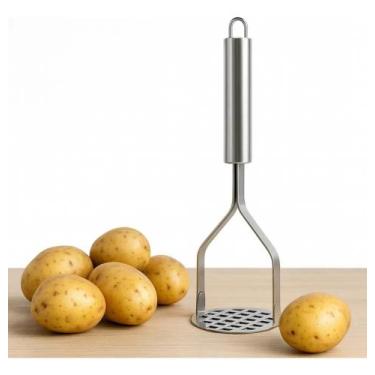 Imagem de Amassador De Batatas Inox Pure Legumes Feijão Tomate Espreme - Congrat
