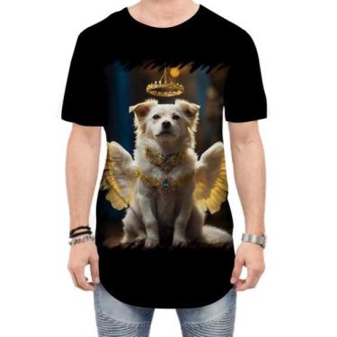 Imagem de Camiseta Longline Anjo Canino Cão Angelical 9 - Kasubeck Store®, P