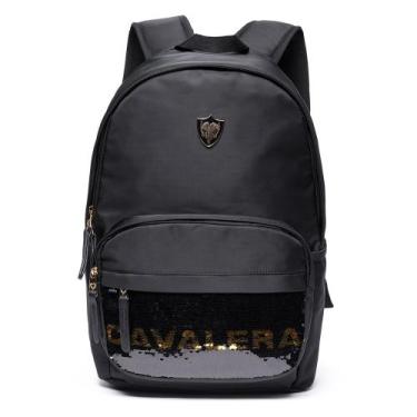 Imagem de Mochila Cavalera Feminina Notebook Juvenil Escolar Resistente Espaçosa