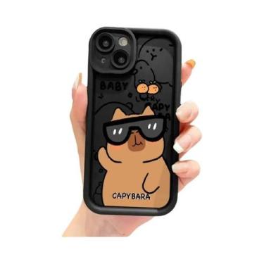 Imagem de Capa De Telefone Macia E Fofa De Capivara Para Apple iPhone 14 pro 16e