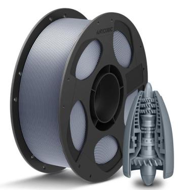 Imagem de Filamento para impressora 3D ANYCUBIC PLA Plus 1,75 mm prata 1 kg