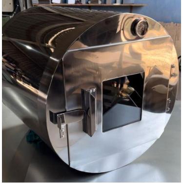 Imagem de Forno Inox Para Fogão A Lenha Tipo Tambor 56cm X 80cm - CASINOX