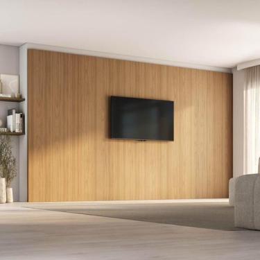 Imagem de Painel para TV até 86 Polegadas 400cmx230cm Liso Aruá CabeCasa Madeira