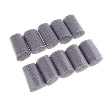Imagem de Abbraccia Kit de 10 peças de agulhas coloridas de fios pré-cortados, fio para tapete faça-você-mesmo, fio de gancho para artesanato, costura de tricô – Cinza 1