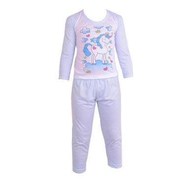 Imagem de Pijama Infantil Menina Inverno De Frio Conjunto Calça Blusa De Dormir