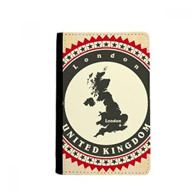 Imagem de London UK United Kingdom Britain Country Map Porta-passaporte Notecase Burse Capa carteira porta-cartões