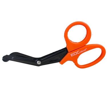 Imagem de Tesoura Ponta Romba Aph Tático Primeiros Socorros Emergência (Laranja)