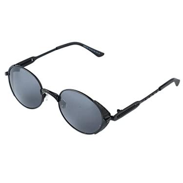 Imagem de Óculos de Sol Unissex, óculos de Sol retrô Polarizados para Homens e Mulheres Armação Preta Cinza óculos C32