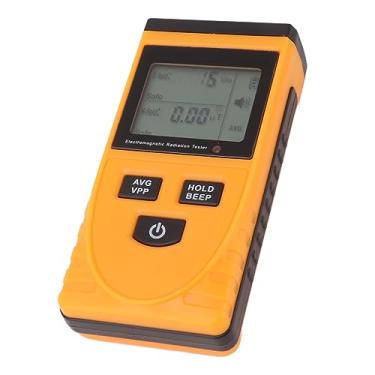 Imagem de Testador de radiação, testador EMF, detector de radiação eletromagnética, alarme de som e luz, bloqueio de dados, tamanho compacto para aparelhos elétricos