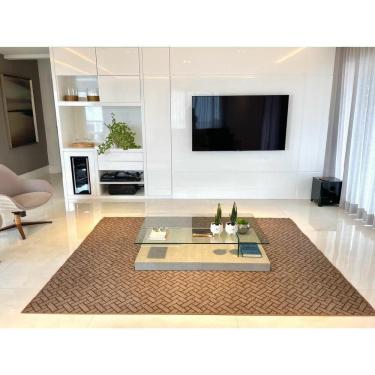 Imagem de Tapete Carpete Sala Quarto 1,50X2,00 Paquet Tacos Marrom