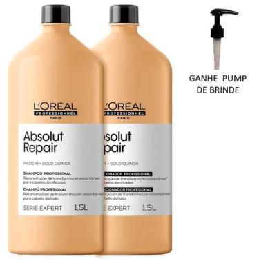 Imagem de Kit Gold Quinoa Shampoo E Condicionador 1500ml - L'oréal Professionnel