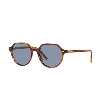 Imagem de Óculos de Sol Ray-Ban Thalia 0RB2195 954/62 Tam 53 / Marrom - Lentes Azul