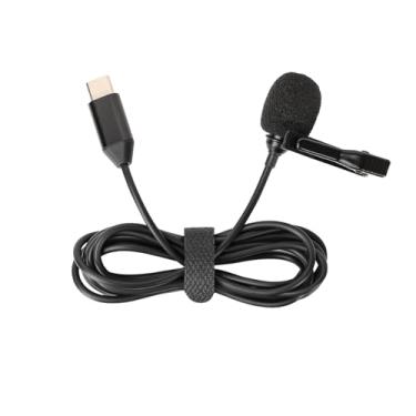 Imagem de YYRCVRA Microfone Lavalier compatível com acessórios de câmera Insta360 X4 Microfone de lapela omnidirecional portátil