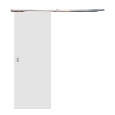 Imagem de Porta De Correr Branco Prime 210x80 Com Kit Aluminio