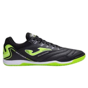 Imagem de Chuteira Joma Maxima Futsal Preto e Verde-Masculino