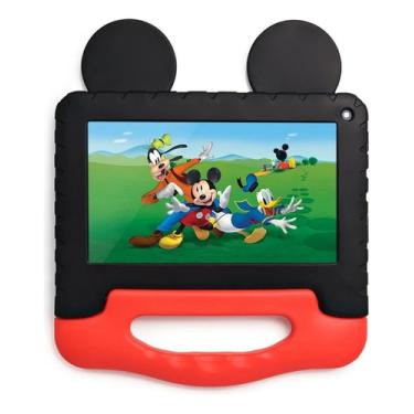 Imagem de Tablet Infantil Mickey 4gb Ram 64gb 7 Android 13 Nb413 Preto NB413