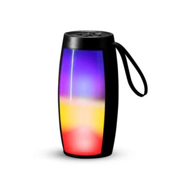 Imagem de Mini Caixinha de Som Bluetooh Potente LED RGB Portátil - Xtrad, Preta