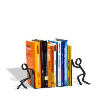 Imagem de Bibliocanto Suporte Porta Livros Em Aço Toni Cor Preto Geguton Aparado