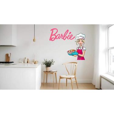Imagem de Adesivo De Parede Barbie Cozinheira - Lojinha Da Luc Adesivos